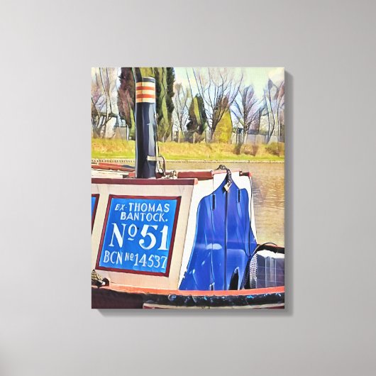 NARROWBOATS CANVAS AFDRUK (Voorkant)