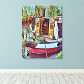 NARROWBOATS CANVAS AFDRUK (Insitu (Houten vloer))