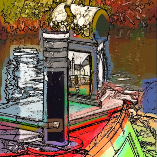 NARROWBOATS CANVAS AFDRUK