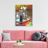 NARROWBOATS CANVAS AFDRUK (Insitu (Woonkamer))