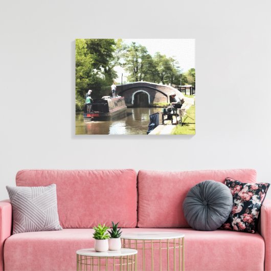 NARROWBOATS CANVAS AFDRUK (Insitu (Woonkamer))