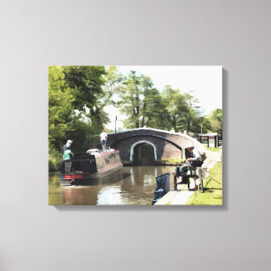 NARROWBOATS CANVAS AFDRUK