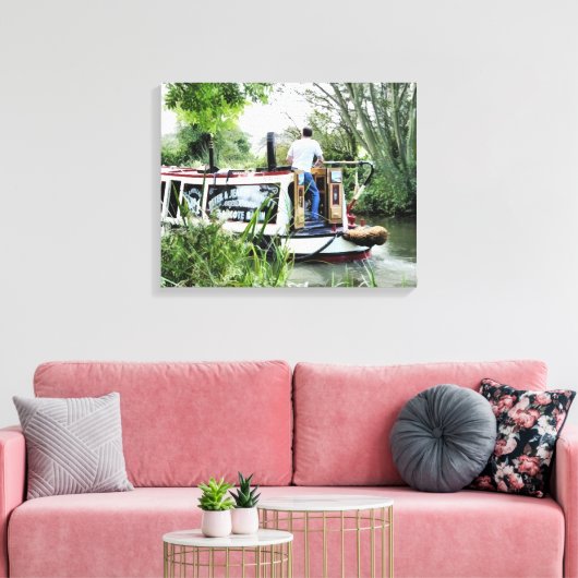 NARROWBOATS CANVAS AFDRUK (Insitu (Woonkamer))