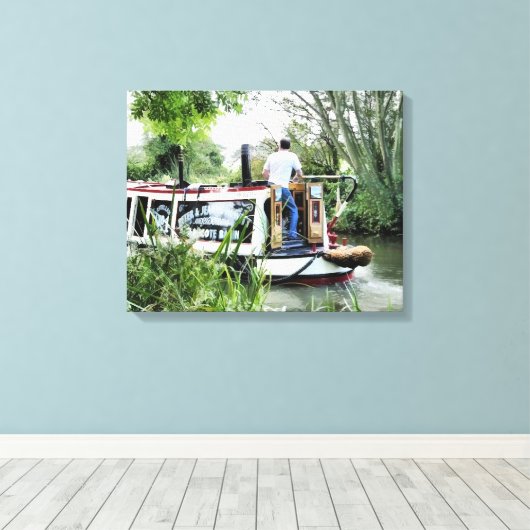 NARROWBOATS CANVAS AFDRUK (Insitu (Houten vloer))