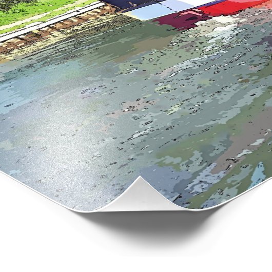 NARROWBOATS FOTO AFDRUK (Hoek)