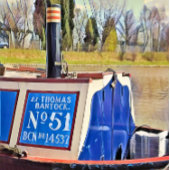 NARROWBOATS FOTO AFDRUK