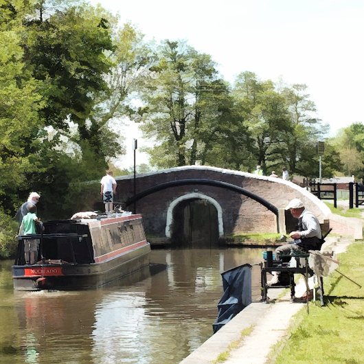 NARROWBOATS FOTO AFDRUK