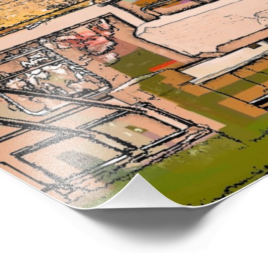 NARROWBOATS FOTO AFDRUK (Hoek)