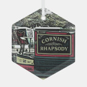 NARROWBOATS GLAS ORNAMENT (Voorkant)