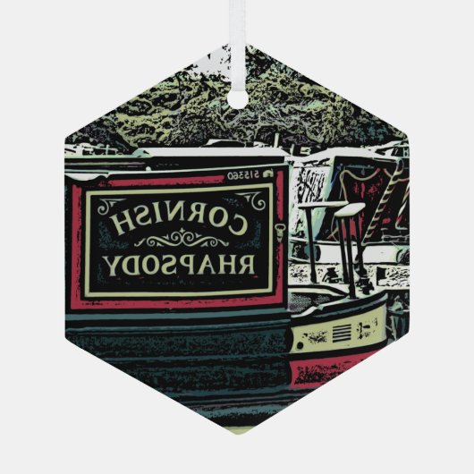 NARROWBOATS GLAS ORNAMENT (Achterkant)