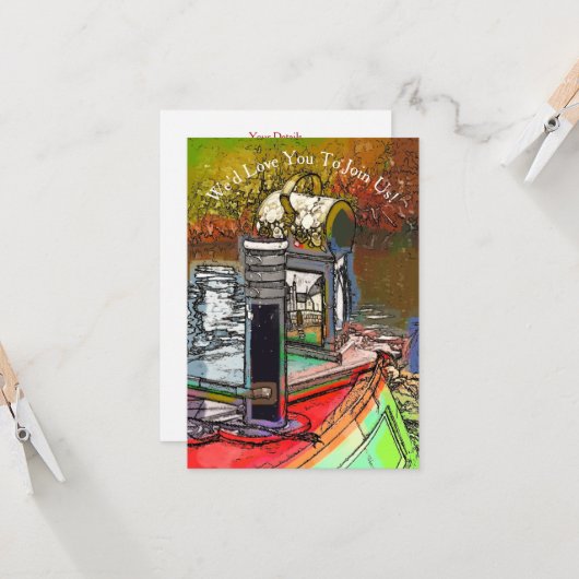 NARROWBOATS KAART (Voorkant / Achterkant in situ)