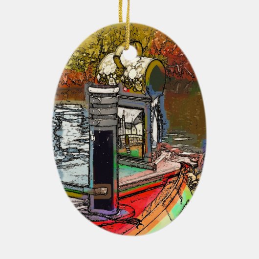 NARROWBOATS KERAMISCH ORNAMENT (Achterkant)