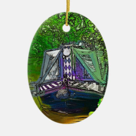 NARROWBOATS KERAMISCH ORNAMENT (Voorkant)