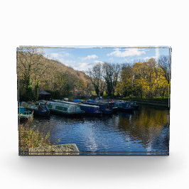 Narrowboats Moored at Salterhebble Basin Fotoblokken