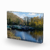 Narrowboats Moored at Salterhebble Basin Fotoblokken (Rechts)