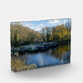 Narrowboats Moored at Salterhebble Basin Fotoblokken (Links)