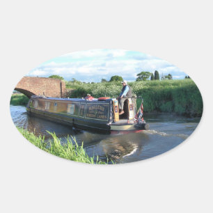 NARROWBOATS OVALE STICKER