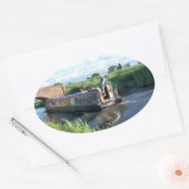 NARROWBOATS OVALE STICKER (Envelop)