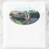 NARROWBOATS OVALE STICKER (Tas)