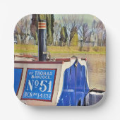 NARROWBOATS PAPIEREN BORDJE (Voorkant)