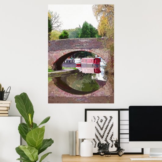 NARROWBOATS POSTER (Thuiskantoor)