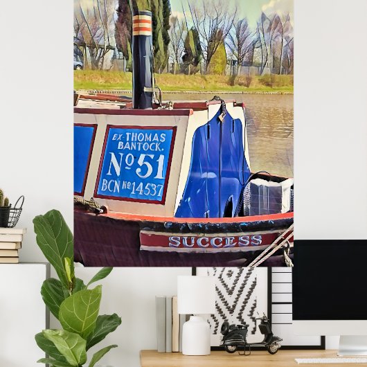 NARROWBOATS POSTER (Thuiskantoor)