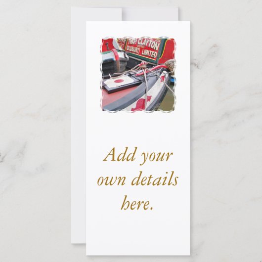 NARROWBOATS RACK CARDS (Voorkant)