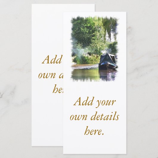 NARROWBOATS RACK CARDS (Voorkant / Achterkant)