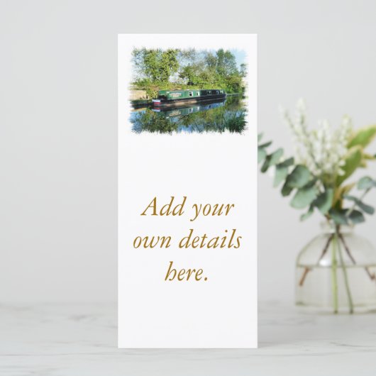 NARROWBOATS RACK CARDS (Staand voorkant)