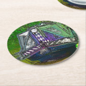 NARROWBOATS RONDE KARTONNEN ONDERZETTER (Gebogen)