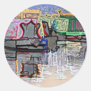 NARROWBOATS RONDE STICKER