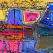 NARROWBOATS RONDE STICKER