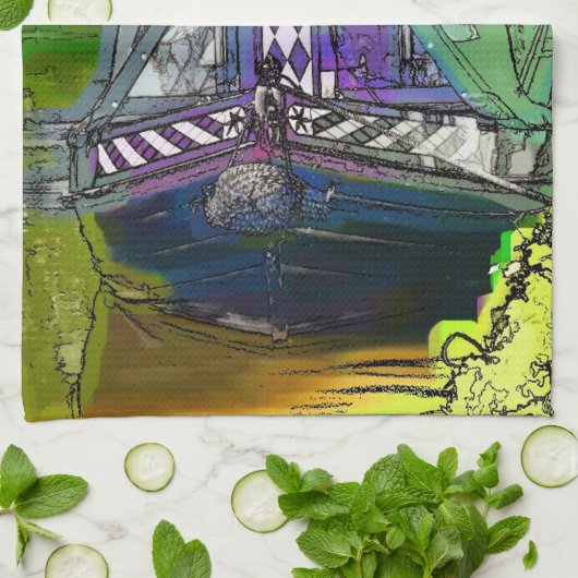 NARROWBOATS THEEDOEK (Gevouwen)