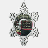 NARROWBOATS TIN SNEEUWVLOK ORNAMENT (Rechts)