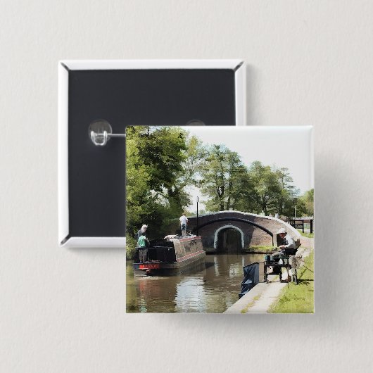 NARROWBOATS VIERKANTE BUTTON 5,1 CM (Voorkant /achterkant)
