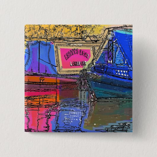 NARROWBOATS VIERKANTE BUTTON 5,1 CM (Voorkant)