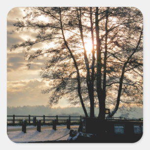 NARROWBOATS VIERKANTE STICKER