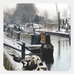 NARROWBOATS VIERKANTE STICKER