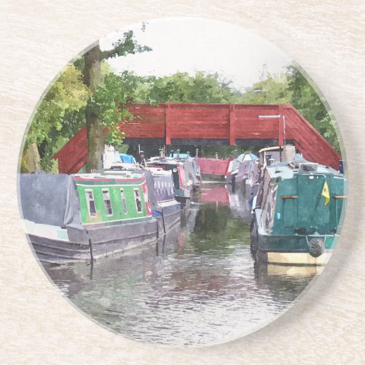 NARROWBOATS ZANDSTEEN ONDERZETTER (Voorkant)