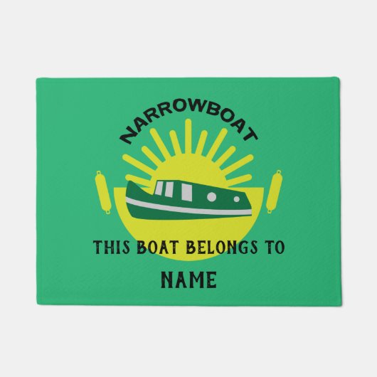 Narrowboot Canal Boat Living Deurmat (Voorkant)