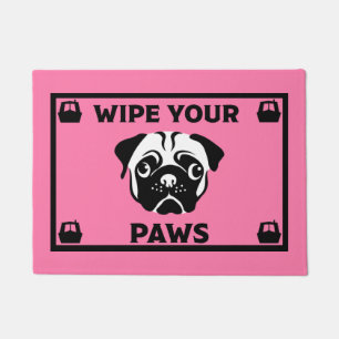 Narrowboot Canalboot Pug Dog Deurmat