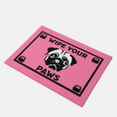 Narrowboot Canalboot Pug Dog Deurmat (Schuin)