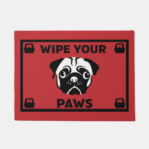 Narrowboot Canalboot Pug Dog Deurmat