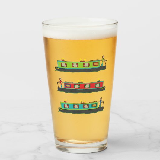 Narrowboot Glas (Voorkant gevuld)