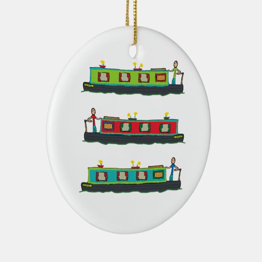 Narrowboot Keramisch Ornament (Rechts)