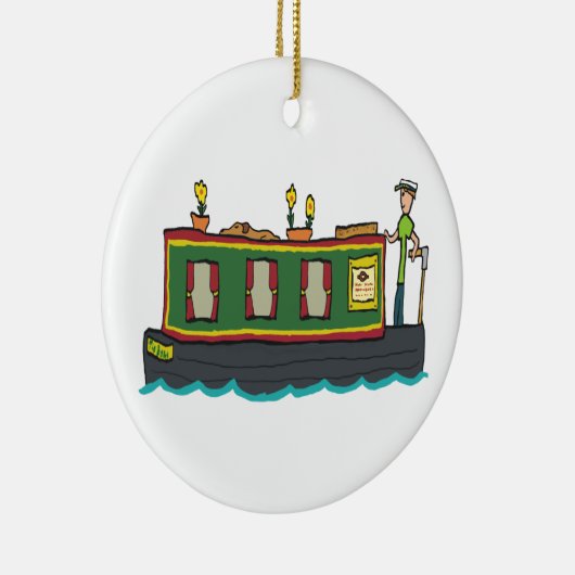 Narrowboot Keramisch Ornament (Rechts)