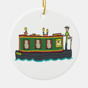 Narrowboot Keramisch Ornament