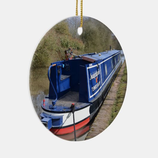 Narrowboot onbedwingbaar keramisch ornament (Rechts)