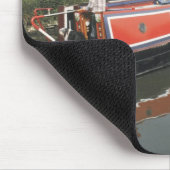 Narrowboot op de snede muismat (Hoek)