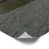 Narrowboot op de Theems bij Chertsey Lock Poster (Hoek)